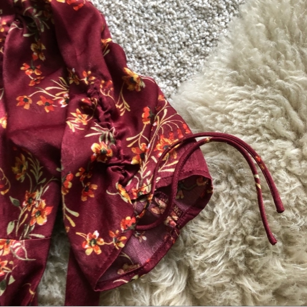 Lovestitch Botanica Floral Wrap Dress Women's Size Small - Picture 7 of 9